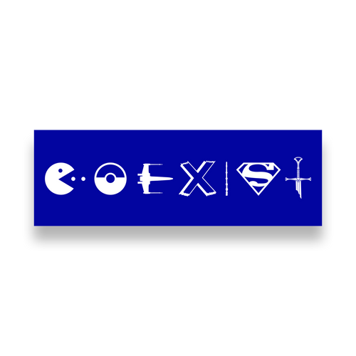 FanX Coexist Bumper Sticker