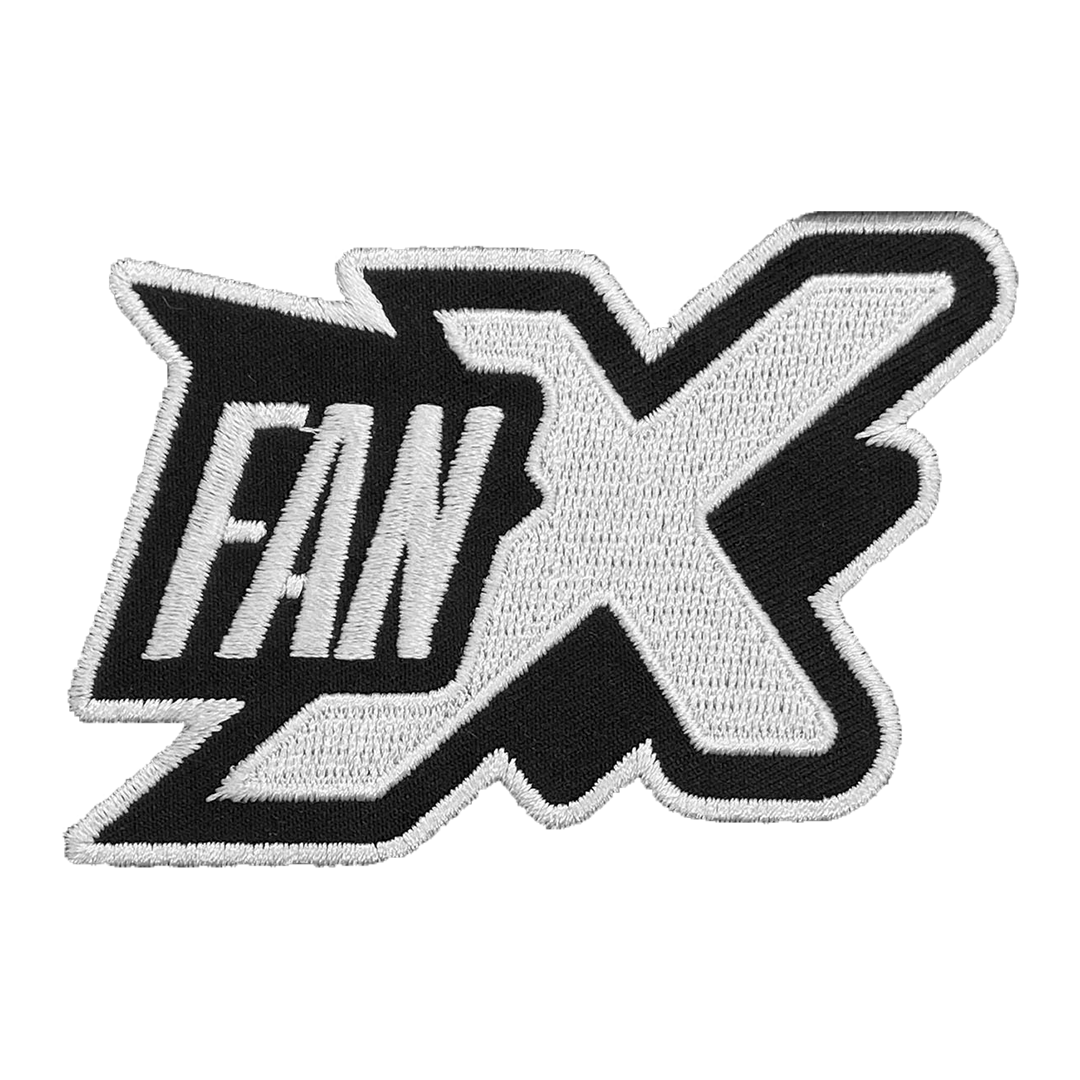 FanX Embroidered Patch, Black and White