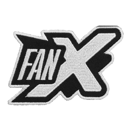 FanX Embroidered Patch, Black and White